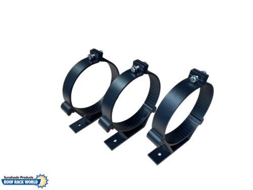 VAS 150mm Black Pipe Clamps (x3) - Image 1