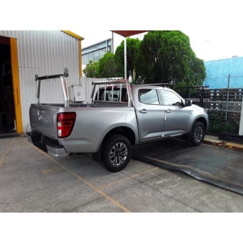 Mazda BT50 (2021) Polished Trade Racks with welded Rails