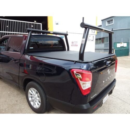 Ssangyong Musso Ultimate P/Coated Black Trade Racks with Capped Ends & Removable Pins