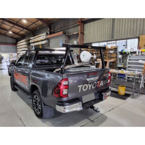 Toyota Hilux SR5 (2022) 76mm Black FF/RR Trade Rack set
