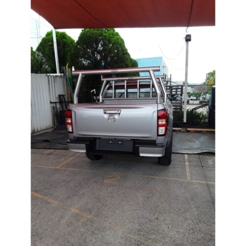 Mazda BT50 (2021) Polished Trade Racks with welded Rails