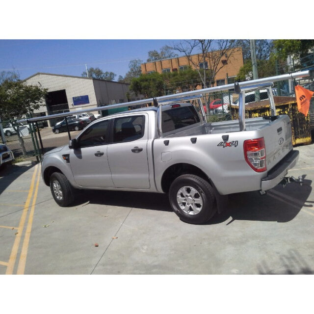 Ford Ranger Polished Front & Rear Trade Racks - Roof Rack World