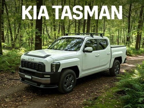 KIA Tasman Gen 1 Bare Roof 4dr Ute Dual Cab 2025 Onwards Sportz 2500 Black 2 Bar Roof Rack (JC-06779)