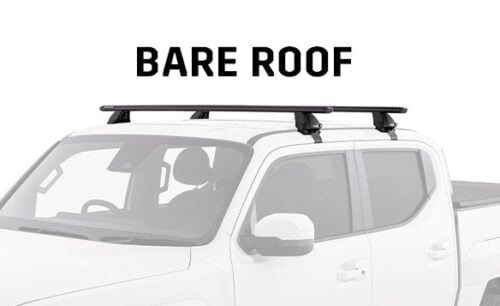 KIA Tasman Gen 1 Bare Roof 4dr Ute Dual Cab 2025 Onwards Sportz 2500 Black 2 Bar Roof Rack (JC-06779)