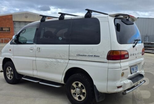 MITSUBISHI Delica Standard Roof 1/1994-12/2007 Sportz RL150 Black 2 Bar Roof Rack (JC-04700 Low Leg) - Image 6