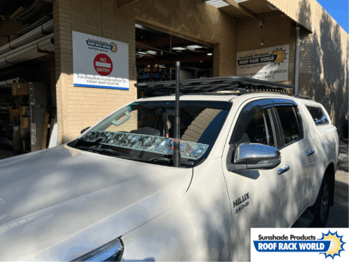 Toyota Hilux N80 2015 onwards (with cut out for daylight sensor) - Bonnet anti-glare strip | Solarscreen Dash Shade - Image 5