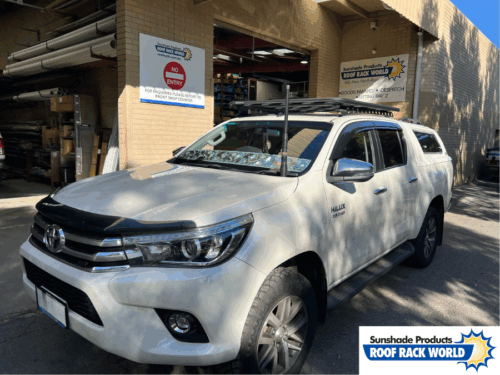 Toyota Hilux N80 2015 onwards (with cut out for daylight sensor) - Bonnet anti-glare strip | Solarscreen Dash Shade - Image 8