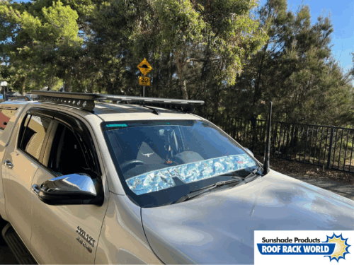 Toyota Hilux N80 2015 onwards (with cut out for daylight sensor) - Bonnet anti-glare strip | Solarscreen Dash Shade - Image 2