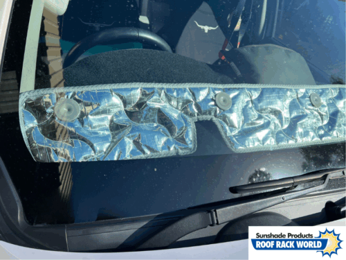 Toyota Hilux N80 2015 onwards (with cut out for daylight sensor) - Bonnet anti-glare strip | Solarscreen Dash Shade - Image 4