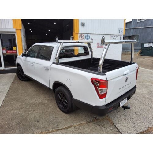 Ssangyong Musso  Polished 76mm Removable Trade Racks