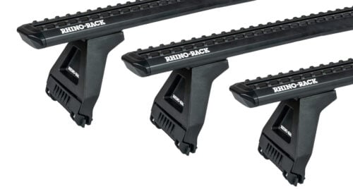 MITSUBISHI Delica Standard Roof 1/1994-12/2007 Sportz RL150 Black 3 Bar Roof Rack (JC-04700 Low Leg)