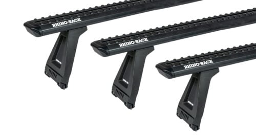 TOYOTA Hiace Commuter Gen 5 SLWB 3/2005-5/2019 Sportz RL210 Black 3 Bar Roof Rack (JC-05257) - Image 1