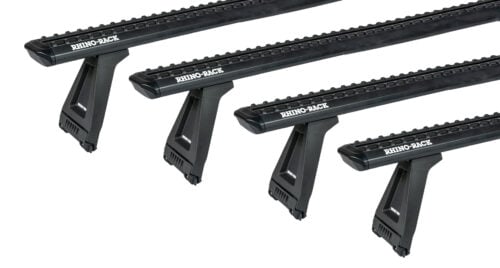 LAND ROVER Defender 110 (incl. Hard Top) 3/1993-12/2020 Sportz RL210 Black 4 Bar Roof Rack (JC-05077)