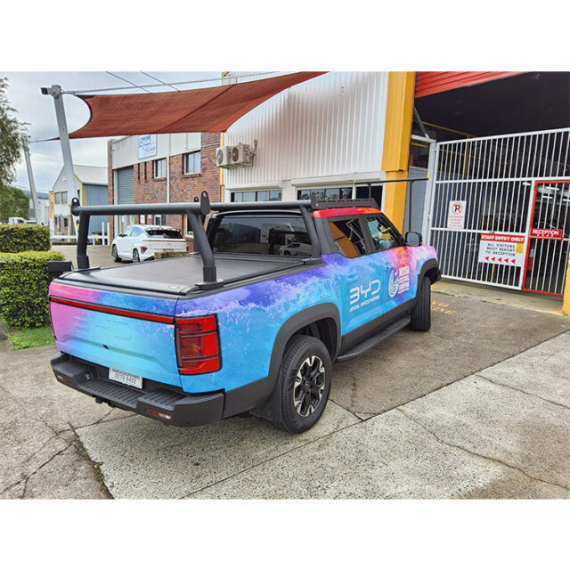 BYD Shark with genuine Roller Shutter Textured Black 76mm Trade Rack ...