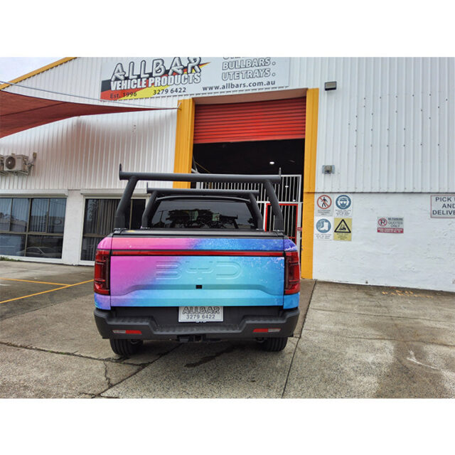 BYD Shark with genuine Roller Shutter Textured Black 76mm Trade Rack ...