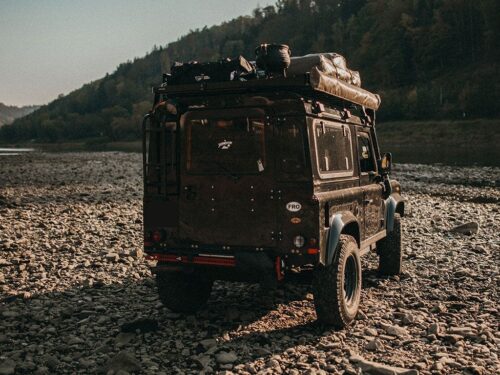 Land Rover Defender 90 (1983-2016) Slimline II Roof Rack Kit (KRLD007L) - Image 15