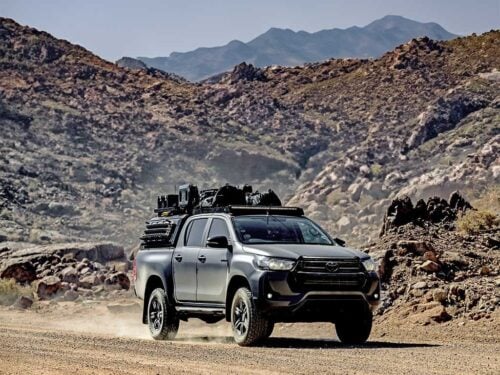 Toyota Hilux (2016-Current) Slimsport Roof Rack Kit Light Bar Ready (KSTH004T) - Image 7