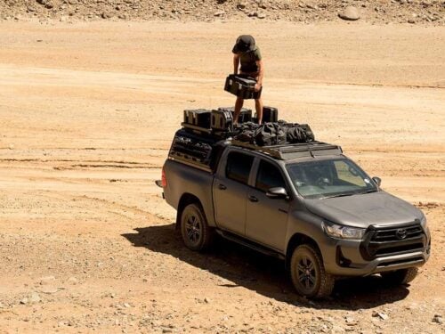 Toyota Hilux (2016-Current) Slimsport Roof Rack Kit Light Bar Ready (KSTH004T) - Image 8