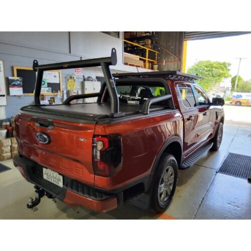 Ford Ranger Wildtrak XLT with OCAM Roller Shutter P/Coated 76mm Rear Fixed Trade Rack