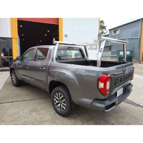 LDV T60 Max 76mm Polished Trade Racks with welded Tie Downs