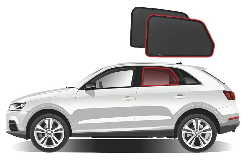 Audi Q3 SUV 2nd Generation Car Rear Window Snap Shades (2018-Present ...