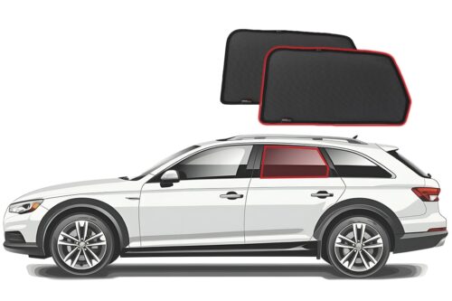 Audi A4 Wagon 5th Generation Car Rear Window Shades (B9/Typ 8W; 2016-2025)*