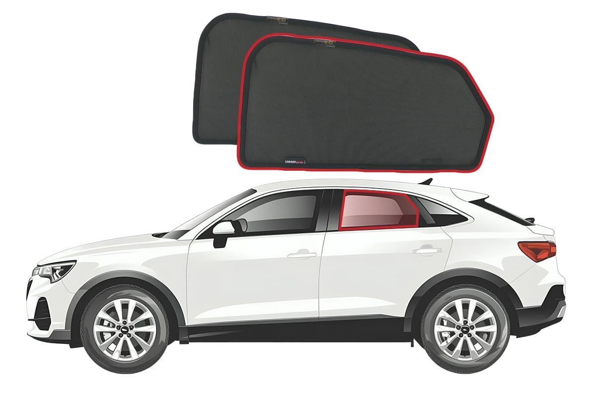Audi Q3 Sportback 2nd Generation Car Rear Window Snap Shades (Typ F3 ...