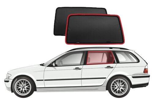 BMW 3 Series Wagon 4th Generation Car Rear Window Shades (E46/3; 1997-2006)*