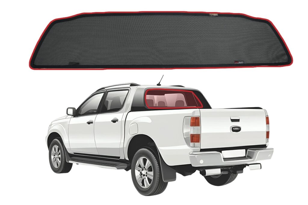 Ford Ranger 3rd Generation Rear Windscreen Snap Shades (T6/PX; 2011 ...
