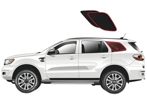 Ford Everest/Endeavour 2nd Generation Port Window Shades (U375/UA; 2015-2022)