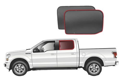 Ford F-Series 13th Generation Crew Cab Ute Car Rear Window Shades (2015-2020)*