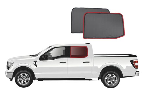 Ford F-Series 14th Generation Crew Cab Pickup Car Rear Window Shades (P702; 2021-Present)*