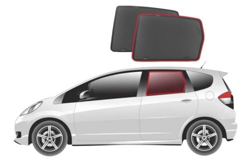 Honda Jazz/Fit Hatchback 2nd Generation Car Rear Window Shades (GE; 2007-2014) - Image 1