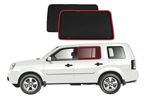 Honda Pilot 2nd Generation Car Rear Window Shades (YF3/4; 2008-2015) - Image 1