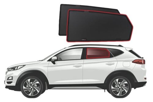 Hyundai Tucson 3rd Generation Car Rear Window Shades (2015-2021) - Image 1