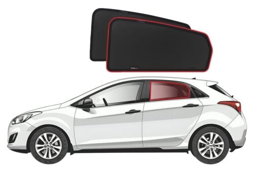 Hyundai i30 Hatchback 2nd Generation Car Rear Window Shades (GD; 2012-2017) - Image 1