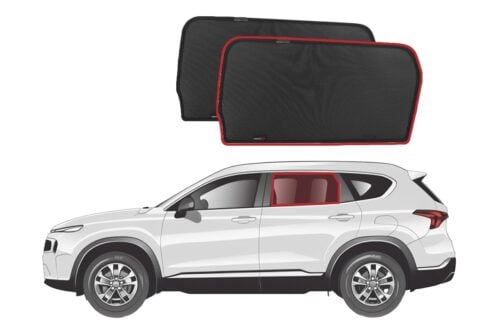 Hyundai Santa Fe 4th Generation Car Rear Window Shades (TM; 2018-2024) - Image 1