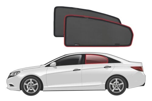 Hyundai i45/Sonata 6th Generation Car Rear Window Shades (YF; 2011-2014) - Image 1