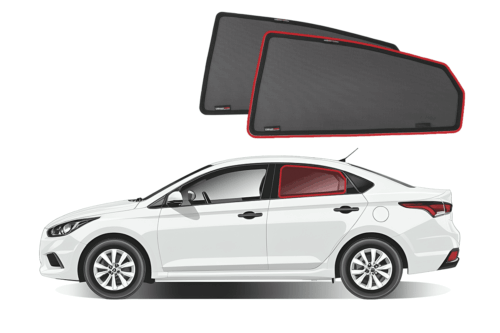 Hyundai Accent/Solaris/Verna Sedan 5th Generation Car Rear Window Shades (HC/YC; 2017-2022)