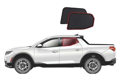 Hyundai Santa Cruz Car Rear Window Shades (2021-Present) - Image 1