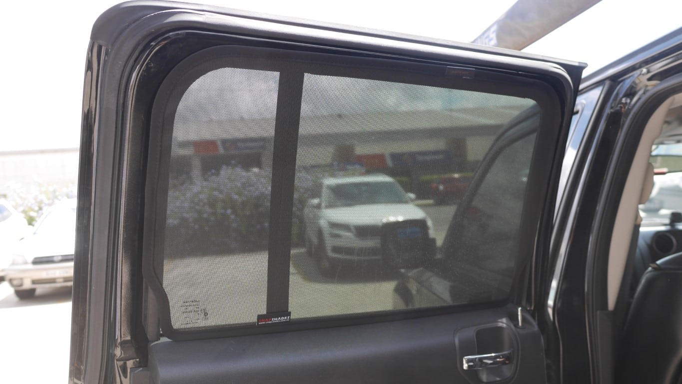 Jeep Rear Window Shade Jeep Patriot Car Rear Window Snap Shades (2007-2017) - Roof Rack World