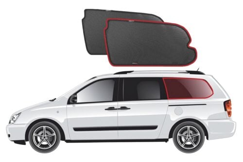 KIA Carnival/Grand Carnival/Sedona/VQ/Carnival Royale | Hyundai Entourage 2nd Generation Port Window Shades (VQ; 2006-2014)