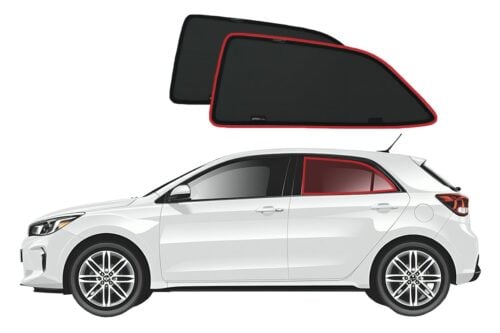 KIA Rio Hatchback 4th Generation (Global Version) Car Rear Window Shades (YB/SC; 2016-2023) - Image 1