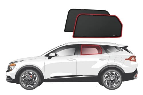 KIA Sportage 5th Generation Car Rear Window Shades (LWB) (NQ5; 2021-Present) - Image 1