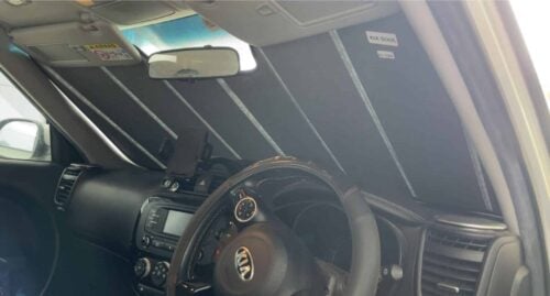 KIA Soul 2nd Generation Front Windscreen Sun Shade (PS; 2013-2019) - Image 3