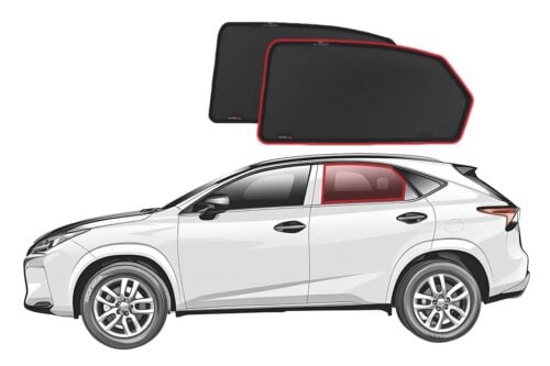 Lexus NX 1st Generation Car Rear Window Shades (AZ10; 2014-2021) - Image 1