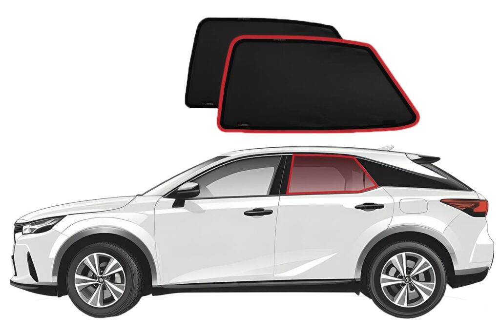 Lexus Rx 400h Rear Window Lexus RX 5th Generation Car Rear Window Snap Shades (ALA10/ALH10; 2023 ...