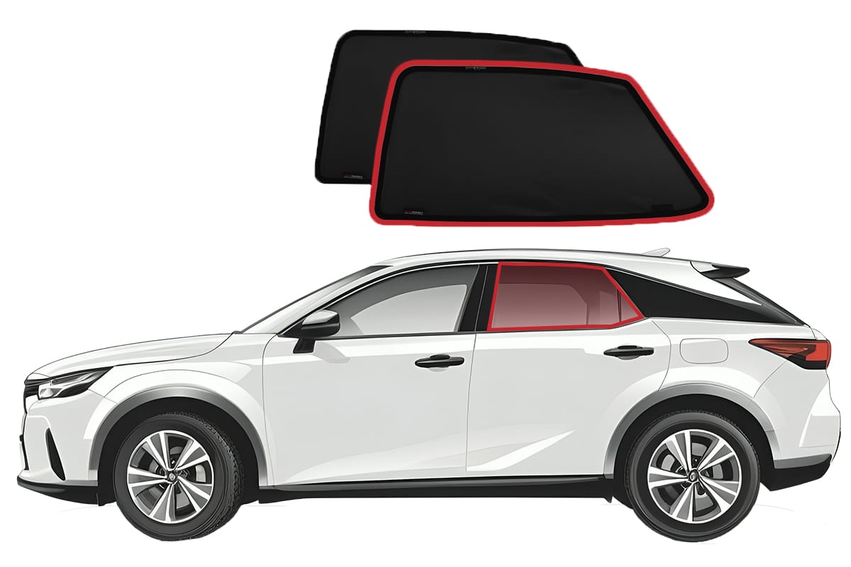 Lex's Rx3 Car Rear Lexus RX 5th Generation Car Rear Window Snap Shades (ALA10/ALH10; 2023 ...