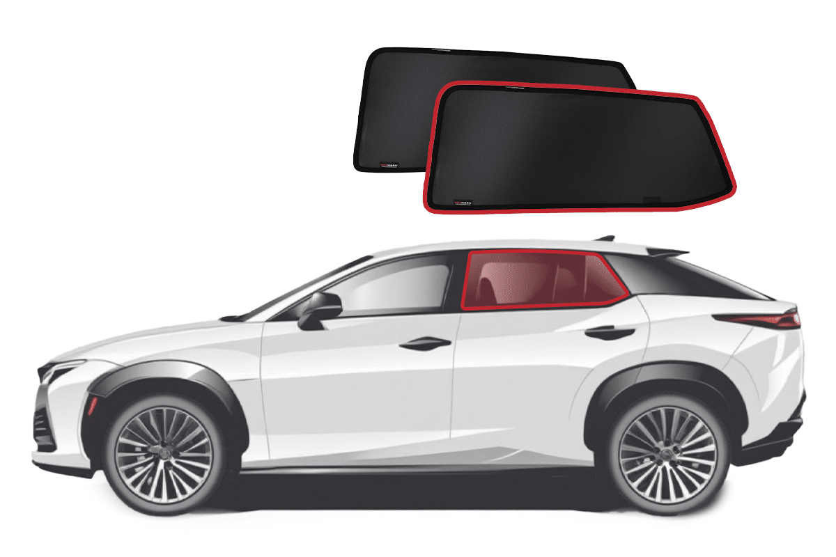 Lexus RZ 1st Generation Car Rear Window Snap Shades (EB10; 2023-Present ...