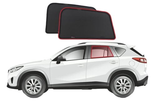 Mazda CX-5 1st Generation Car Rear Window Shades (KE; 2012-2017) - Image 1
